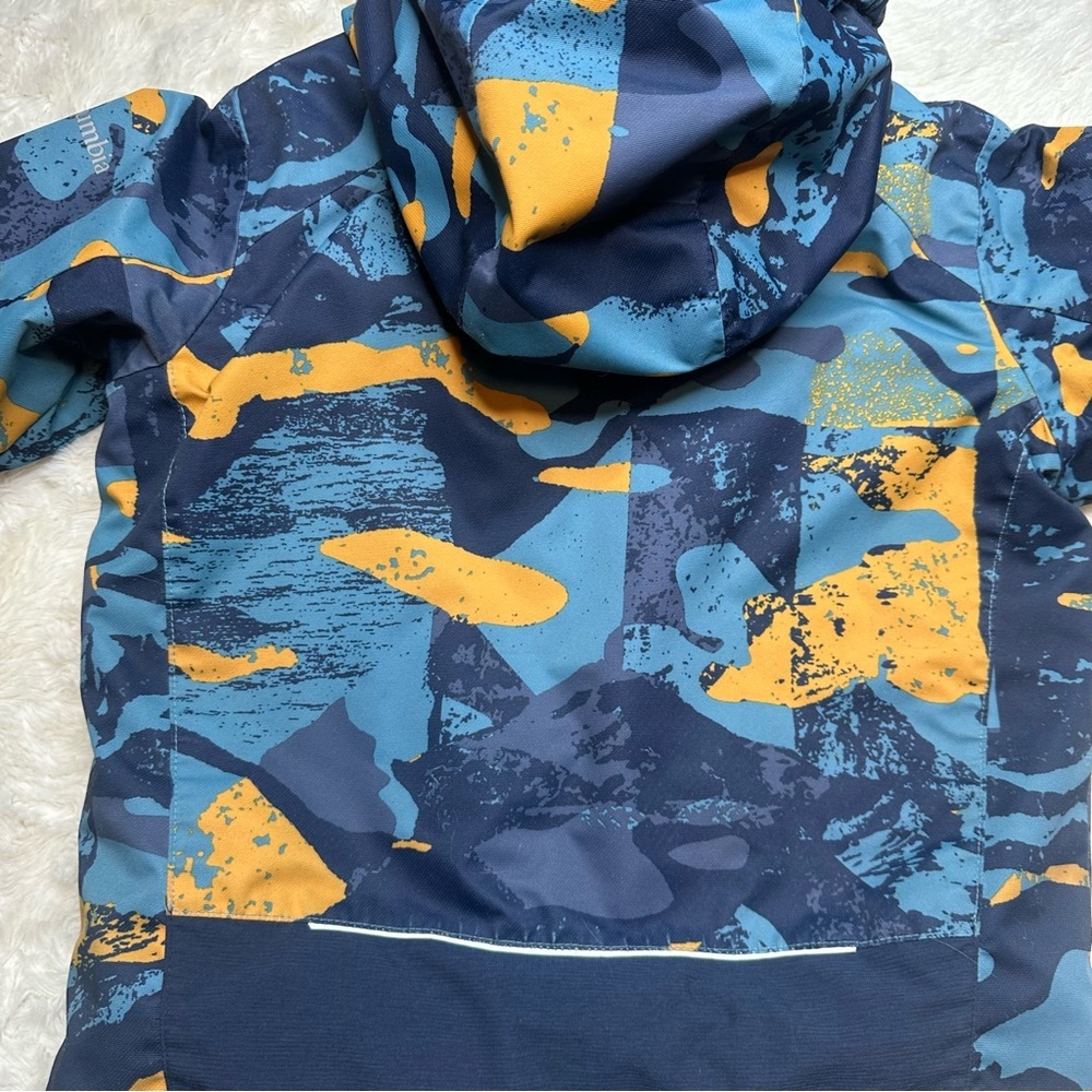 Columbia Whirlibird II Interchange Jacket Blue & Orange Camo Size 7 - Picture 14 of 16